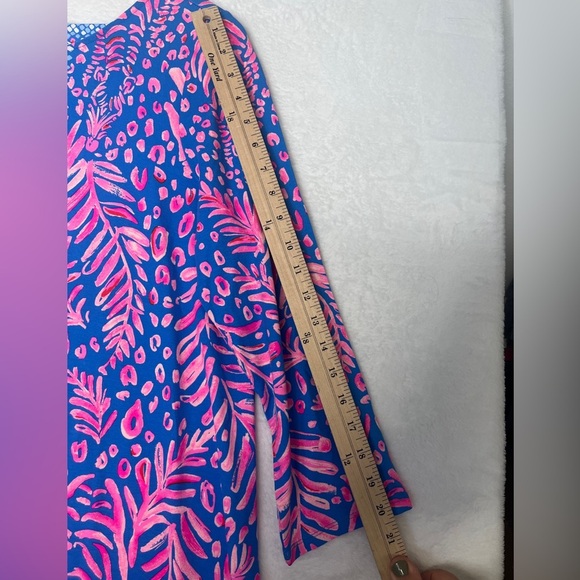 Lilly Pulitzer Ophelia Swing Dress in Pundy Blue La Zebra Pink Size XL EUC - Picture 11 of 11